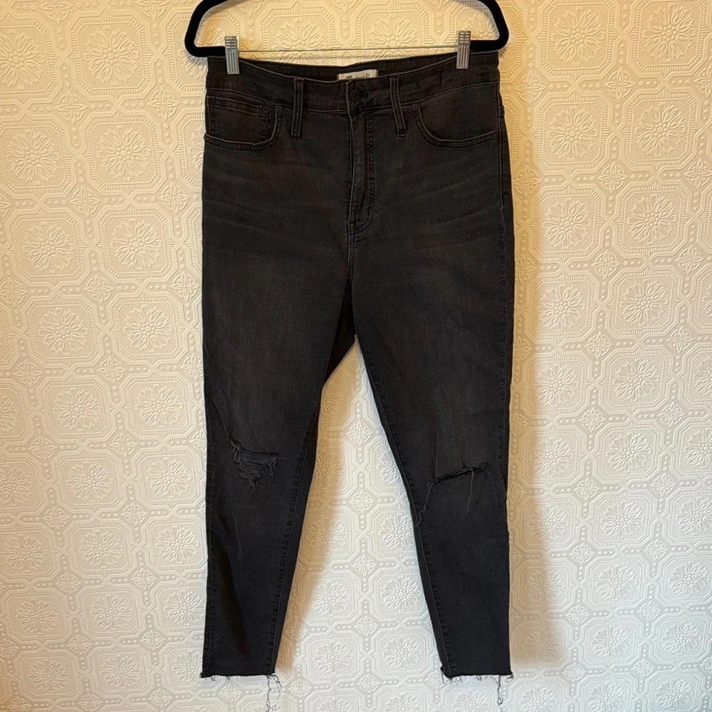 Madewell Curvy High-Rise Skinny Jeans in Black Sea Sz 31 - Picture 5 of 10